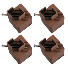 Adjustable Furniture Heightening Pad, Bed Heightening Leg Pad, Widened Table Leg Pad [Suitable for 30-60mm] Brown