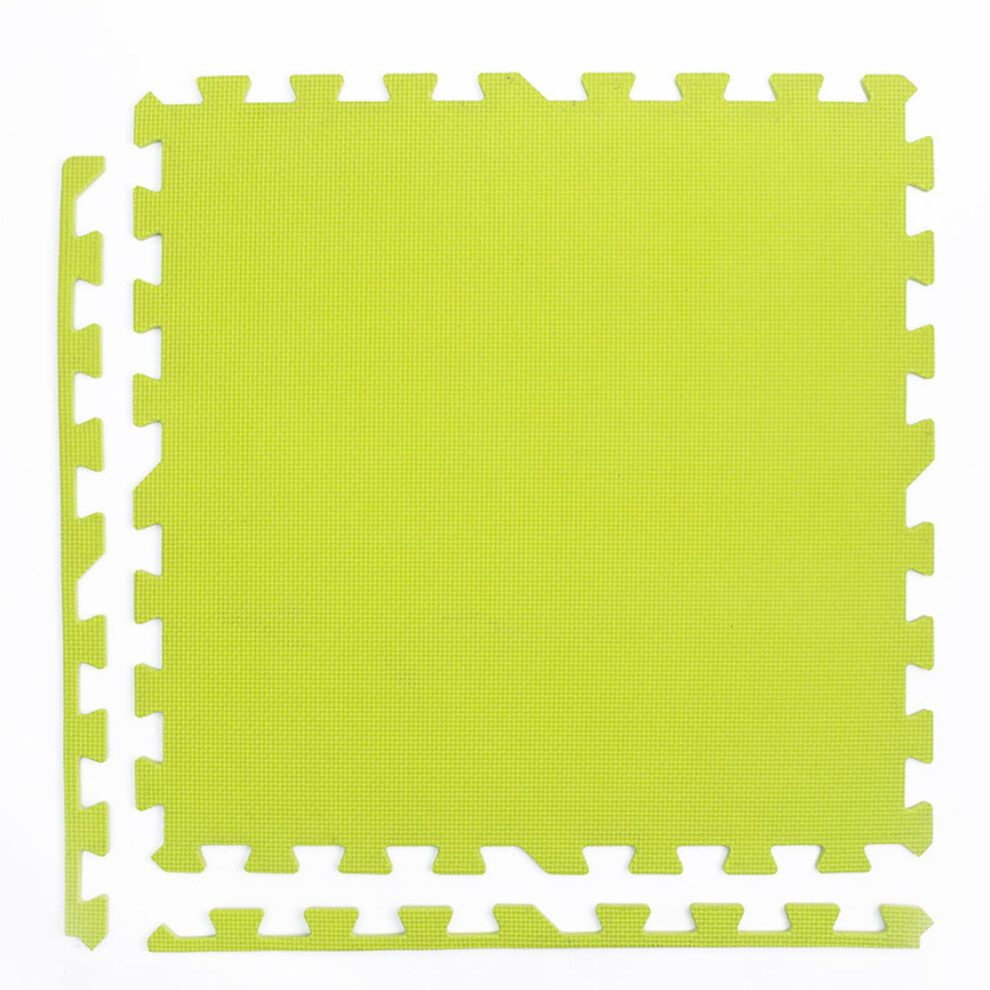 Foam Play Mat with Border 8 Pieces 60x60cm Interlocking Floor Mat for Home Gym and Playroom Protection