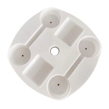 Bandeja de Mesa para Guarda-Chuva de Pátio Bandeja de Mesa para Guarda-Chuva Ao Ar Livre com 4 Porta-Copos Mesa de Praia Mesa de Guarda-Chuva para