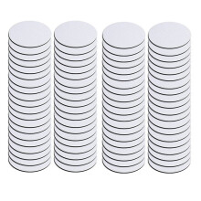 80PC Sublimation Blank Cup GlasunderläGg Bulk, 4X4 Tum Round Blank Cup Mat Gummi för Sublimation Transfer Heat Press Printing