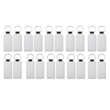 20Pack SublimaçãO Blanks Chaveiro Glitter Couro PU Chaveiro TransferêNcia de Calor Chaveiro SublimaçãO Dupla Face