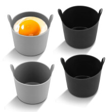 4pcs Ramekins for Air Fryer,Air Fryer Egg Moulds with Dual-Handle Reusable Air Fryer Egg Moulds for Air Fryer
