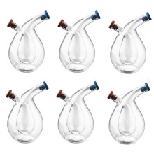 6X Kitchen 2-In-1 Oil Dispenser Design Vinegar Cruet Olive Can Quality Oil Pourer Condiment Dispenser Bottle