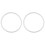 2X Seal Sealing Ring for Pressure Cookers 22 cm Inside Diameter, White 1