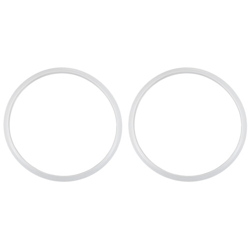 2X Seal Sealing Ring for Pressure Cookers 22 cm Inside Diameter, White 1