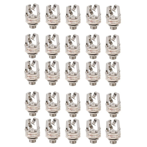 20X Jack 6.5 Two-Channel Audio Cable Connector Plug Socket with A  Stereo 6.5 Female for Guitar