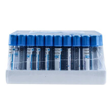 100pcs Anticoagulant Blood Coagulation Sodium Citrate Plastic Tube Sterile Negative Pressure Vacuum Cap Tube 10ML