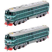 2X Simulazione per Bambini 1:87 Nel Lega Giocattolo Modello di Locomotiva Un Combustione Interna Giocattolo Acusto-Ottico per Bambini Regalo (C)