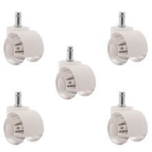 Ruedas para Silla de Oficina 5 Piezas Ruedas para Silla de Escritorio Silenciosa de 2 Pulgadas Ruedas de Ajuste Universal para Todos los Pisos