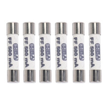 6X 1000V 500MA 6.3 x 32mm White Ceramic Fuse for Multimeter