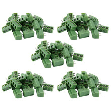 100 Pcs 3 Pin 5mm Pitch PCB Mount Screw Terminal Block AC 250V 8A
