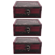 3X Schatzkiste Schatzkiste für Geschenkbox, Kartensammlung, Geschenke und Wohnkultur