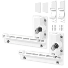 Patio Sliding Door Security Foot Kick Lock with Keyed, Fits Top Rail-Childproof Patio Door Guardian-or Bottom 2 Pack