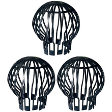 Downpipe Filter Plastic Roof Gutter Balloon Guard Filters for Most Household Downpipes Garden Protective Cover 3Pcs