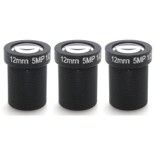 3X Lente de Cámara de Placa úNica Lente de Cámara de Red HD de 12 mm 5MP LENTE CCTV Accesorios de Cámara