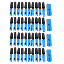 200 Pcs Embedded Sc Upc Fiber Optic Fast Connector Ftth Single-Mode Fiber Optic Sc Quick Connector Sc Adapter