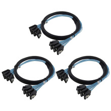 3X SAS Cable Cable High Speed 6Gbps 4 /Set High Quality for Server 0.5 Meter
