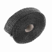 Autoisolierungstape 5m Abgasschutz-Heat Wrap Schwarz mit 4 Edelstahl-Kabelbindern