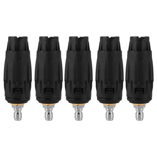 5X Adjustable Pressure Washer Nozzle Tips, Variable Spray Pattern, 1/4 Inch Quick Connect Plug, 3000 PSI