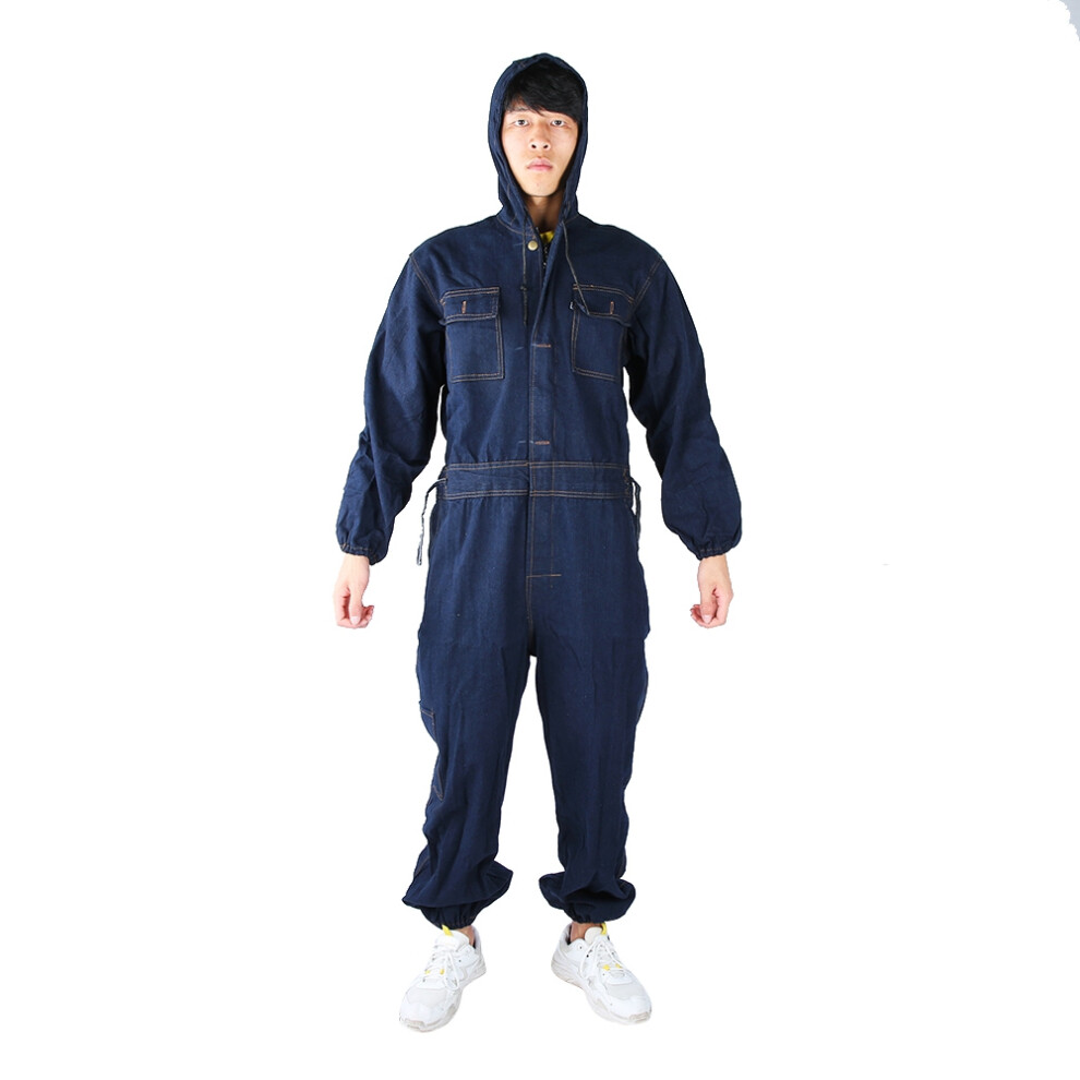 Denim Welding Coverall Suit Auto Repair Workwear 170Cm Blue 8721388739499