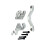 RC Car Upgrade Steering Component Kit for UDIRC 1/16 GR UD M16 RC Car Accessories Silver 4