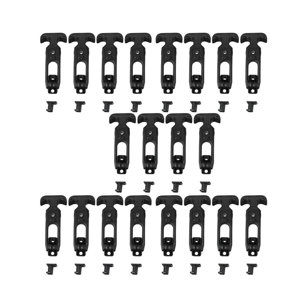 20Pcs T-Handle Rubber Flexible Draw Latches Fit For Toolbox /Cooler/ Cart/Farm Machinery T-Toolbox Lock 4712609032486
