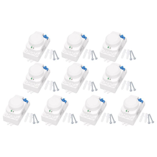 10X 5.8GHz  System LED Microwave 360 Degree Motion Sensor Light  Body Motion Detector