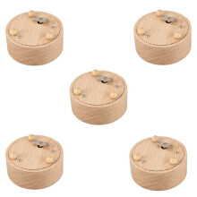 5X Runde Leere Spieluhr Geburtstag Valentinstag Geschenk Action Figuren Figur Kunst Handwerk Miniaturen Keine Musik Angegeben