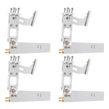 4Pcs Water Absorbing Rudder Aluminum Suction Rudders with Tail 4mm Shaft Bracket for CAT RC Jet Boats Parts