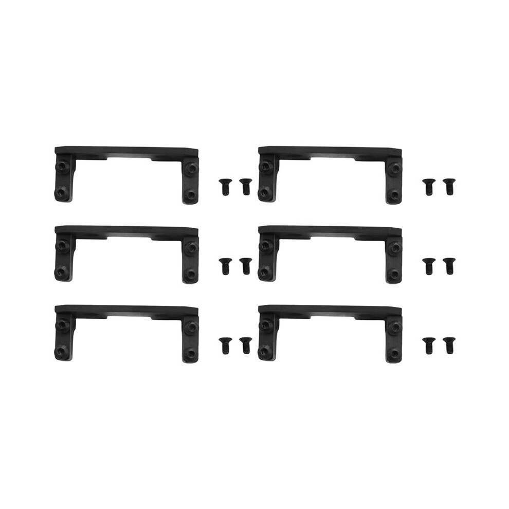 6X Aluminum Servo Mount + Carbon Holder For 1:10 Axial Scx10 Rc Car Axle 4713404061718