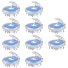 10Pc Shampoo Scalp Shower Massage Massager Cleaning Clean Scrub Hair Brush Comb, Random Colour