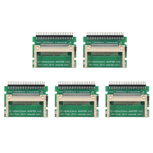 5X Cartão Compact Flash Cf para Ide 44 Pinos 2 mm Macho 2,5 Polegadas Hdd Adaptador Inicializável Conversor