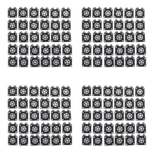 120Pcs Tampons de Membrane de Carburateur TronçOnneuse pour Zama TronçOnneuse Carburateur 2500/3800/4500/5200/5800