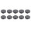10Pcs DOOR PULL HANDLE CAP Black for  Tucson IX35 2010-2015 827343A000 82734-3A000 1