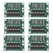 6X 3S Carte Améliorée de Protection de Batterie Au Lithium de Carte de Lithium de 60A Bms 11.1V 12.6V 18650 Li-Ion