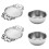 Tea Strainers with Drip Bowls (4-Pack); Elegant Stainless Steel Loose Leaf Tea Strainers 1