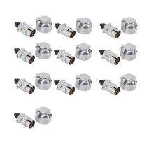10X Anhänger Zubehör - 7 Poliger Anhänger Stecker, 12 V Steck Dosen, Anhänger Kupplung Zum Abschleppen Von 7 Poligen Metall Anhänger Kupplungen