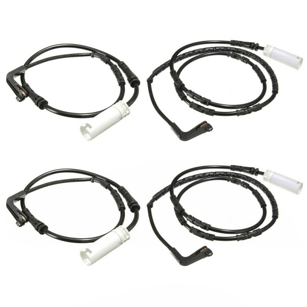 2X Front & Rear Brake Pad Sensor For E90 E91 E92 E93 1 3-Series 34356762252 Black 4712562646997