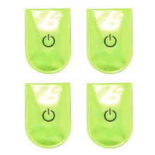 4X Outdoor Sports LED Safety Light Reflective Magnetic Clip  Strobe Running Walking Bike Cycling