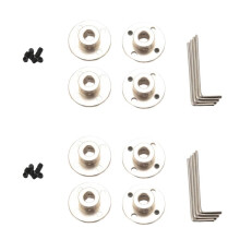 8 mm Flansch Kupplungs Verbinder, Zubehör für Starre Führungs Stahl Modell Kupplungen, Wellen Achs Anschlüsse (8 Pack)