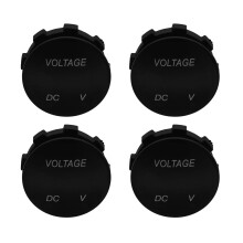 4X Voltage Meter Universal Voltmeter Digital Display Water Resistant LED Green Color for 12V-24V Car Automobile Truck