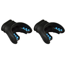 2X Snorkel Mouthpiece Regulator Diving Mouthpiece Universal Accessory Replacement Scuba Silicone Respirator