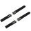 2Pcs 20mm Silicone Strap Watch Band for Chronoscaph Autoscaph 21 Band, Black 1