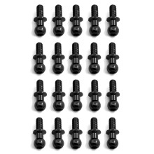 20Pcs M3 Metal Hex Screws for TT01 TT02 Sakura D5 1/10 RC Drift Car Spare Parts Universal,Black