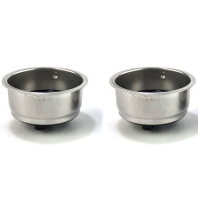2X Friendly Detachable Stainless Steel Coffee Filter Basket Strainer Coffee Machine for Home Office(Double Cup)