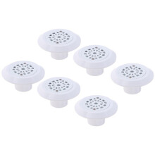 Uscita per L'Acqua di Scarico Della Piscina Nel Abs Rotonda di Ricambio per Accessori per Piscina 6 Pezzi