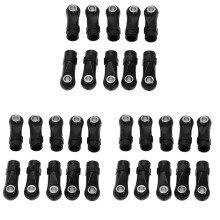 30Pcs Plastic M4 Rod End Link Linkage Balls Joint for 1/10 RC Car Crawler Axial SCx10 II 90046 TRx4,A