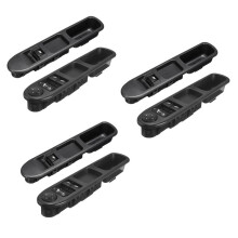 6Pcs Driver Side + Passenger Side Electric Power Window Control for 207 2007-2015 6554QC 6490HQ 6554HJ