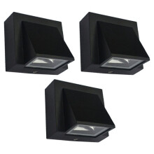 3X 5W Moderne LED Applique Murale Extérieure Étanche Applique Murale Parfaite pour Couloir Cour Porte Terrasse Balcon Jardin