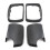 Car Black Rearview Mirror Cover Shell Side Mirror Caps with Frame Replacement for  E53 X5 2000-2006 1